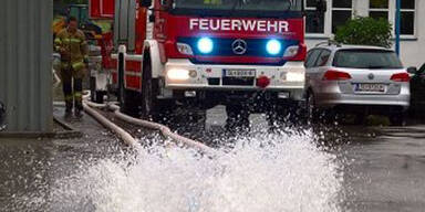 Hochwasser in Lamprechtshausen