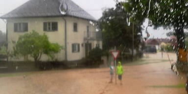Hochwasser in Lamprechtshausen