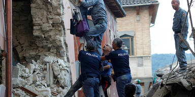 Schwer getroffen wurde die Stadt Amatrice