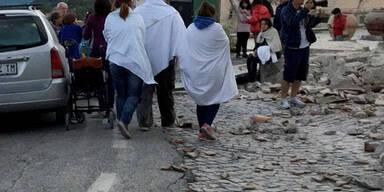 Schwer getroffen wurde die Stadt Amatrice