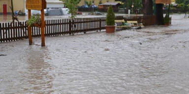 Überflutungen nach Unwetter