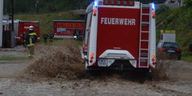 Überflutungen nach Unwetter