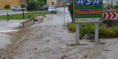 Überflutungen nach Unwetter