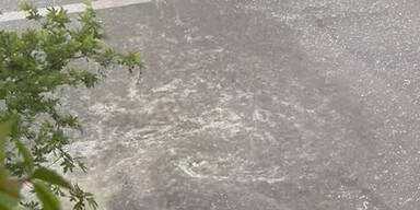 Sinflut-Regen und Hagel: Superzelle tobt über Wien