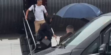 Video: Hier kommt Ronaldo in Salzburg an 