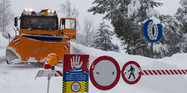 Schneechaos in Österreich