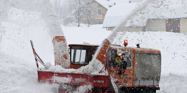 Schneechaos in Österreich