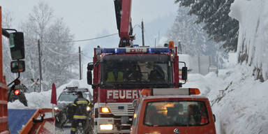 Schneechaos in Österreich