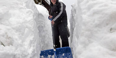 Schneechaos in Österreich