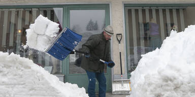 Schneechaos in Österreich