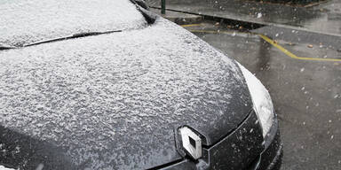 Erster Schnee in Wien