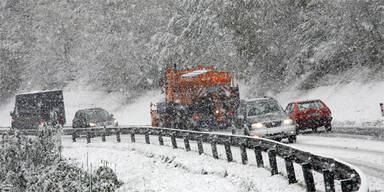 Schnee auf Straße