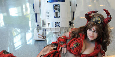 Star Wars Fans feiern in Anaheim (USA) eine Convention