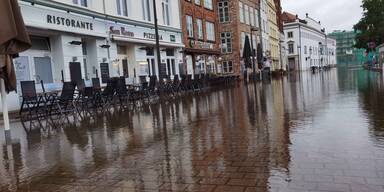 Sturmflut an der Ostsee