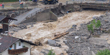 Schwere Unwetter-Schäden in Tirol
