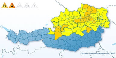 Unwetterkarte GRAFIK  