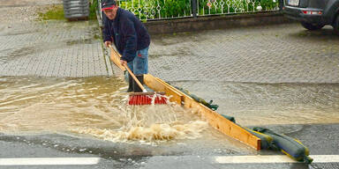 Überschwemmung Starkrene Unwetter