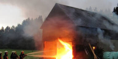 Brand nach Blitzeinschlag