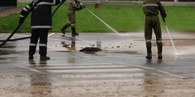 Überschwemmungen in Ost-Österreich