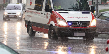 Sintflutartige Regenfälle in Wien