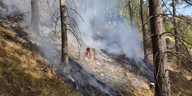 Waldbrand im Rax-Schneeberg-Gebiet