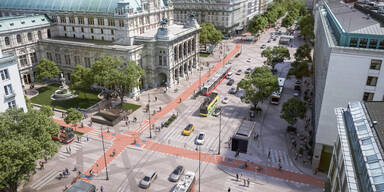 Zwei-Richtungs-Radhighway: ÖAMTC will Verkehr am Ring neu ordnen