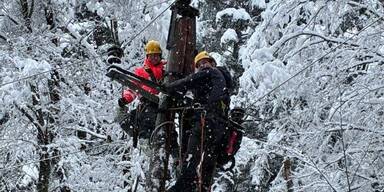 Stromausfall zu Weihnachten! Schnee macht Probleme