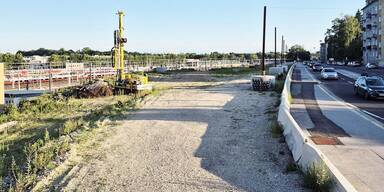 600 Parkplätze auf Baustelle.
