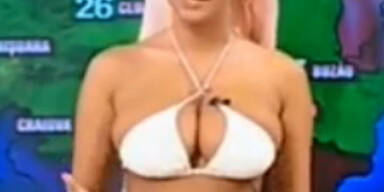Vollbusiges Wetter-Girl begeistert Internet