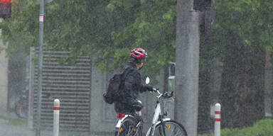 Sintflut-Regen überschwemmt Wien