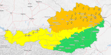 Sturm-Warnung für Wien