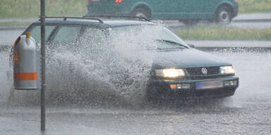 Sintflut-Regen überschwemmt Wien