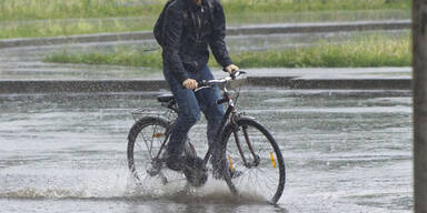 Sintflut-Regen überschwemmt Wien