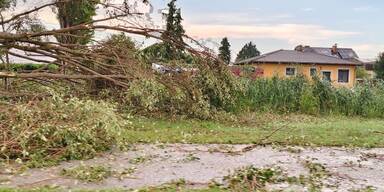 Unwetter-Chaos und heftiger Regen wüteten in Österreich 